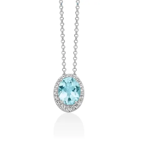 Collana Gemma del Cielo Ovale Topazi CLD5441 Donna Miluna - category_name - XDMG De Marchi Gianotti