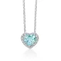 Collana Cuore Grande Topazio Azzurro CLD5435 Donna Miluna Collana Cuore Grande Topazio Azzurro CLD5435 Donna Miluna