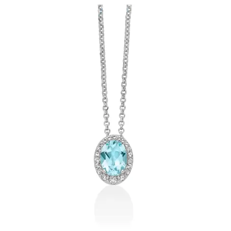 Collana Cuore Piccolo Topazio Azzurro CLD5433 Donna Miluna - category_name - XDMG De Marchi Gianotti