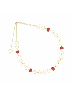 Girocollo Chocker Maman 5 cuori bordeaux Donna Maman et Sophie - category_name - XDMG De Marchi Gianotti