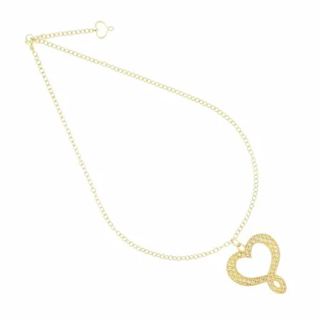 Girocollo Cuore tramato giallo grande Donna Maman et Sophie - category_name - XDMG De Marchi Gianotti