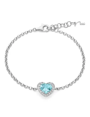 Bracciale Gemma del Cielo Cuore Medio BRD1253 Donna Miluna - category_name - XDMG De Marchi Gianotti