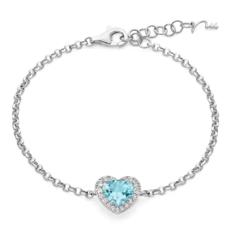 Bracciale Gemma del Cielo Cuore Medio BRD1253 Donna Miluna - category_name - XDMG De Marchi Gianotti