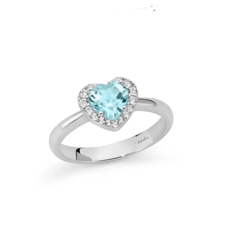 Anello Gemma del Cielo Cuore Piccolo LID4245 Donna Miluna Anello Gemma del Cielo Cuore Piccolo LID4245 Donna Miluna