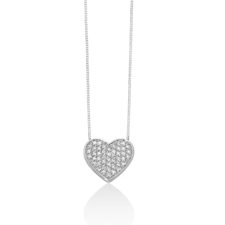 Collana Cuore Grande Diamanti Pavé CLD4920 Donna Miluna - category_name - XDMG De Marchi Gianotti