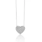 Collana Cuore Grande Diamanti Pavé CLD4920 Donna Miluna Collana Cuore Grande Diamanti Pavé CLD4920 Donna Miluna