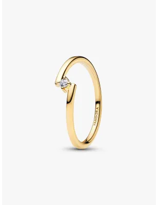 Anello Dorato Solitario Fascia Asimmetrica mis.60 Donna Pandora - category_name - XDMG De Marchi Gianotti