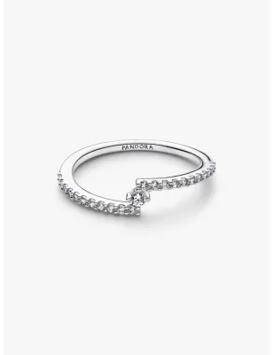 Anello Pavé Fascia Asimmetrica mis.54 Donna Pandora