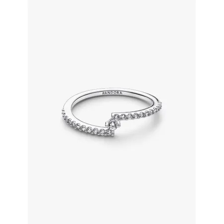Anello Pavé Fascia Asimmetrica mis.52 Donna Pandora