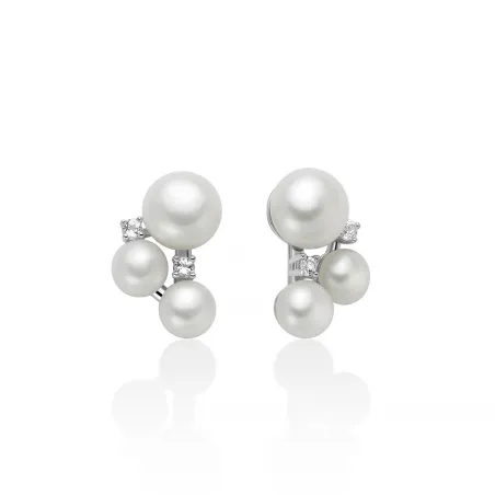 Orecchini Perle Bottone Cluster e Topazi PER2890 Donna Miluna - category_name - XDMG De Marchi Gianotti