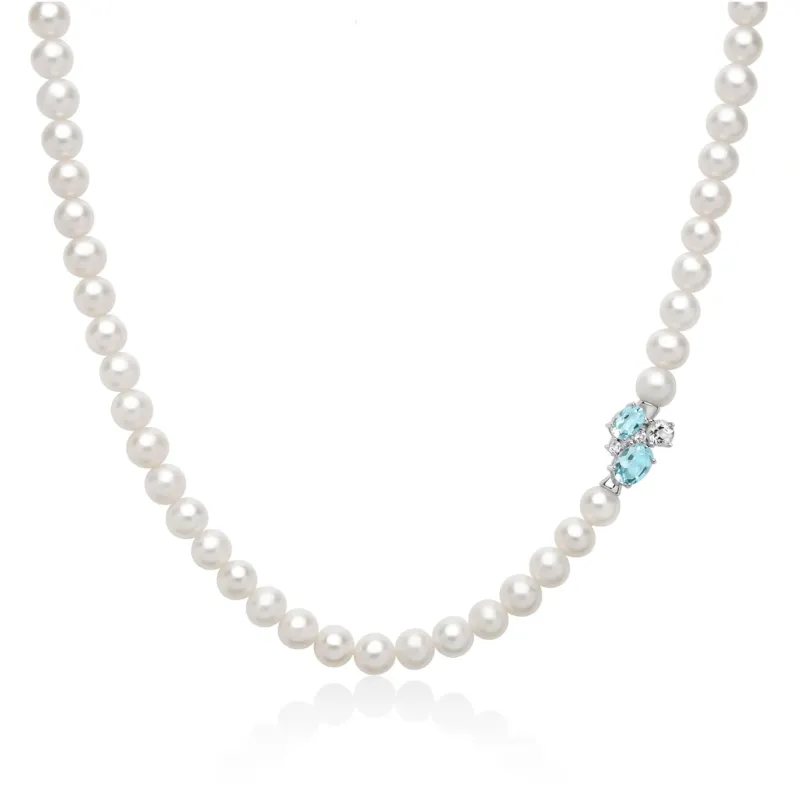 Collana Celestia Perle e Gemma del Cielo PCL6923 Donna Miluna Collana Celestia Perle e Gemma del Cielo PCL6923 Donna Miluna