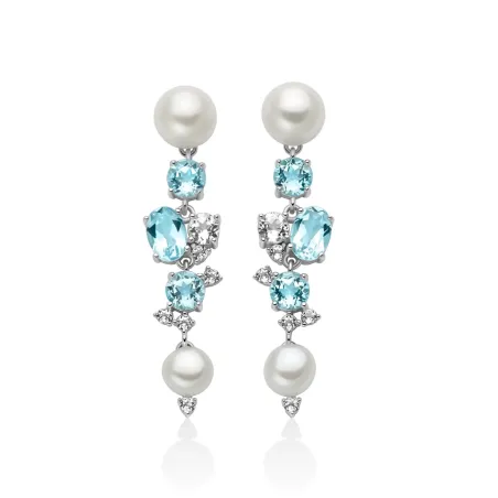 Orecchini Celestia Pendenti Topazi Azzurri PER2964 Donna Miluna - category_name - XDMG De Marchi Gianotti