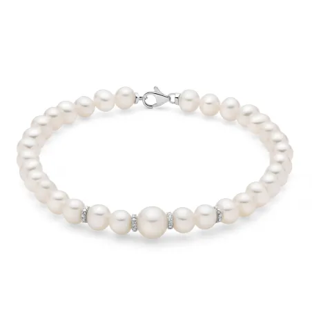 Bracciale Perle Boule e Fantasia Diamanti PBR3551 Donna Miluna - category_name - XDMG De Marchi Gianotti