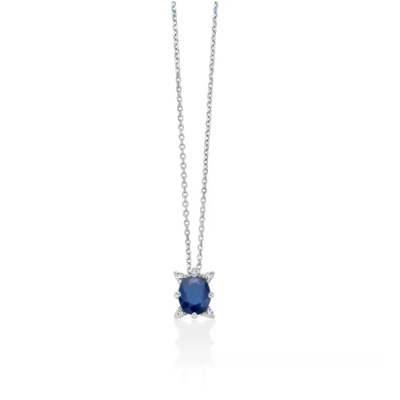 Collana Zaffiro Ovale e Diamanti CLD5383 Donna Miluna - category_name - XDMG De Marchi Gianotti