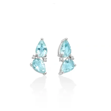 Orecchini Acquamarine Goccia e Diamanti ERD3308 Donna Miluna - category_name - XDMG De Marchi Gianotti