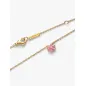 Collana Dorata Fiore Luminoso Rosa Donna Pandora Collana Dorata Fiore Luminoso Rosa Donna Pandora