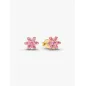 Orecchini Dorati Fiore Luminoso Rosa Donna Pandora Orecchini Dorati Fiore Luminoso Rosa Donna Pandora