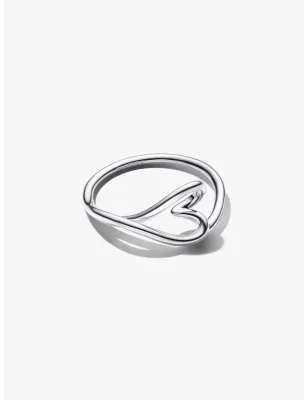 Anello Cuore Piccolo Linea Sinuosa mis.50 Donna Pandora