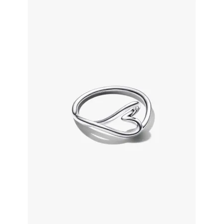 Anello Cuore Piccolo Linea Sinuosa mis.50 Donna Pandora