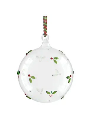 Holiday Cheers Decorazione Pallina con Vischio Swarovski - category_name - XDMG De Marchi Gianotti