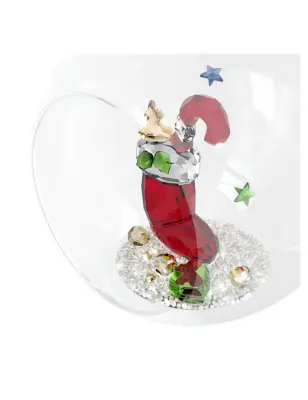 Holiday Cheers Pallina con Calza e Dolciumi Swarovski