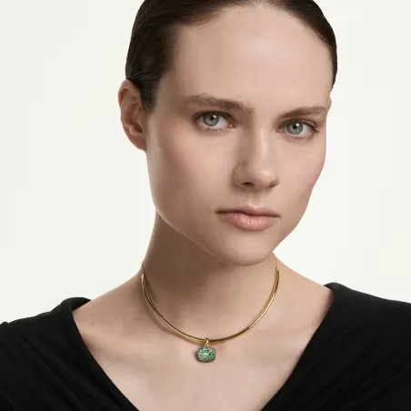 Girocollo Dorato Sublima, Taglio Ottagonale, Verde Donna Swarovski - category_name - XDMG De Marchi Gianotti