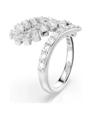Anello Aperto Vienna, Piuma, mis.60 Donna Swarovski