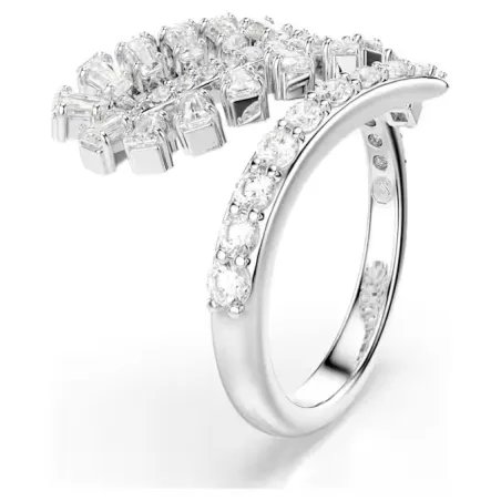 Anello Aperto Vienna, Piuma, mis.60 Donna Swarovski