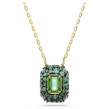 Collana Dorata Pendente Sublima, Verde, Taglio Ottagonale Swarovski - category_name - XDMG De Marchi Gianotti