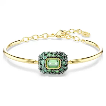 Bracciale Dorato Rigido Sublima, Verde, Taglio Ottagonale Donna Swarovski - category_name - XDMG De Marchi Gianotti