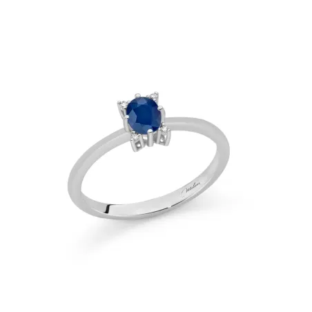 Anello Zaffiro Ovale e Diamanti LID4216 Donna Miluna - category_name - XDMG De Marchi Gianotti