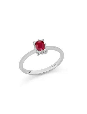 Anello Rubino Ovale e Diamanti LID4217 Donna Miluna - category_name - XDMG De Marchi Gianotti