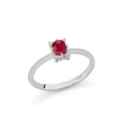 Anello Rubino Ovale e Diamanti LID4217 Donna Miluna - category_name - XDMG De Marchi Gianotti